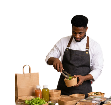Local chef preparing food